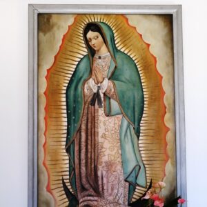 聖堂入口の肖像『グアダルーペの聖母』について (聖堂朝礼のお話より
